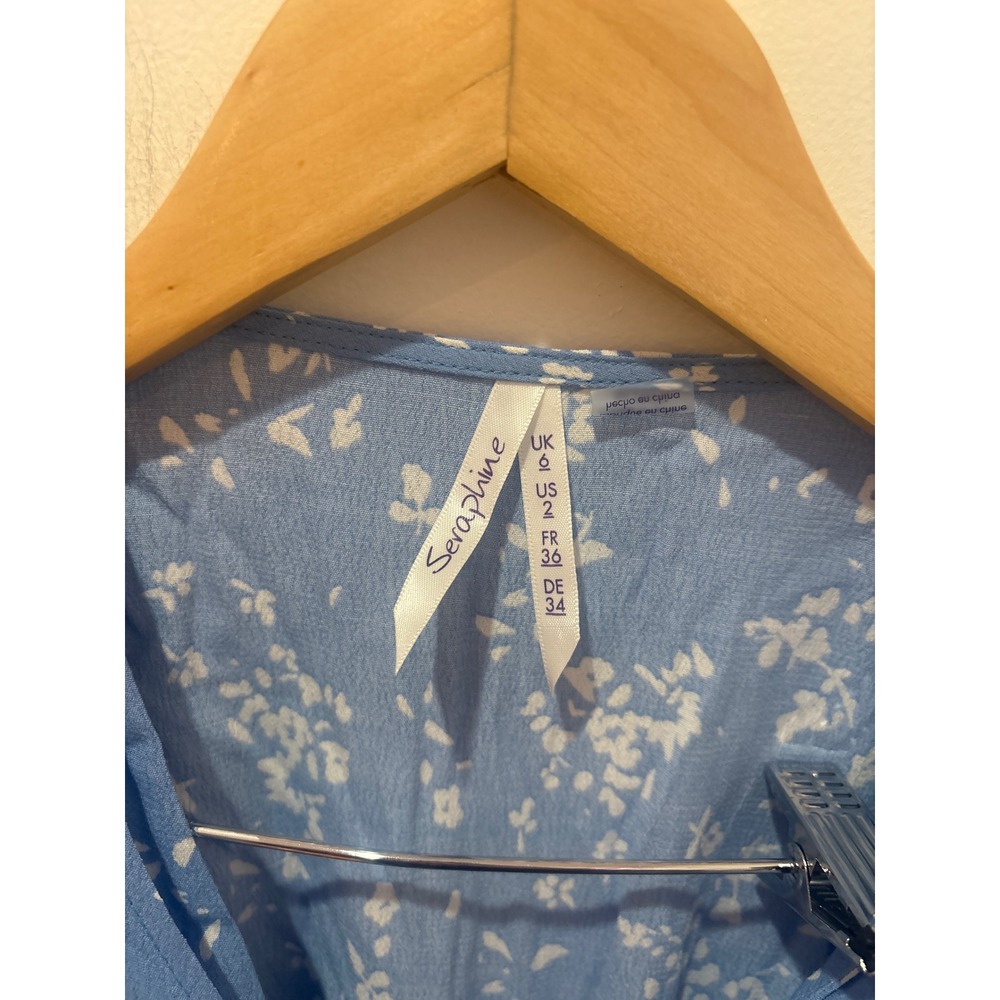 Seraphine Nursing Maternity Wrap Midi Dress Size 2 - Picture 2 of 5